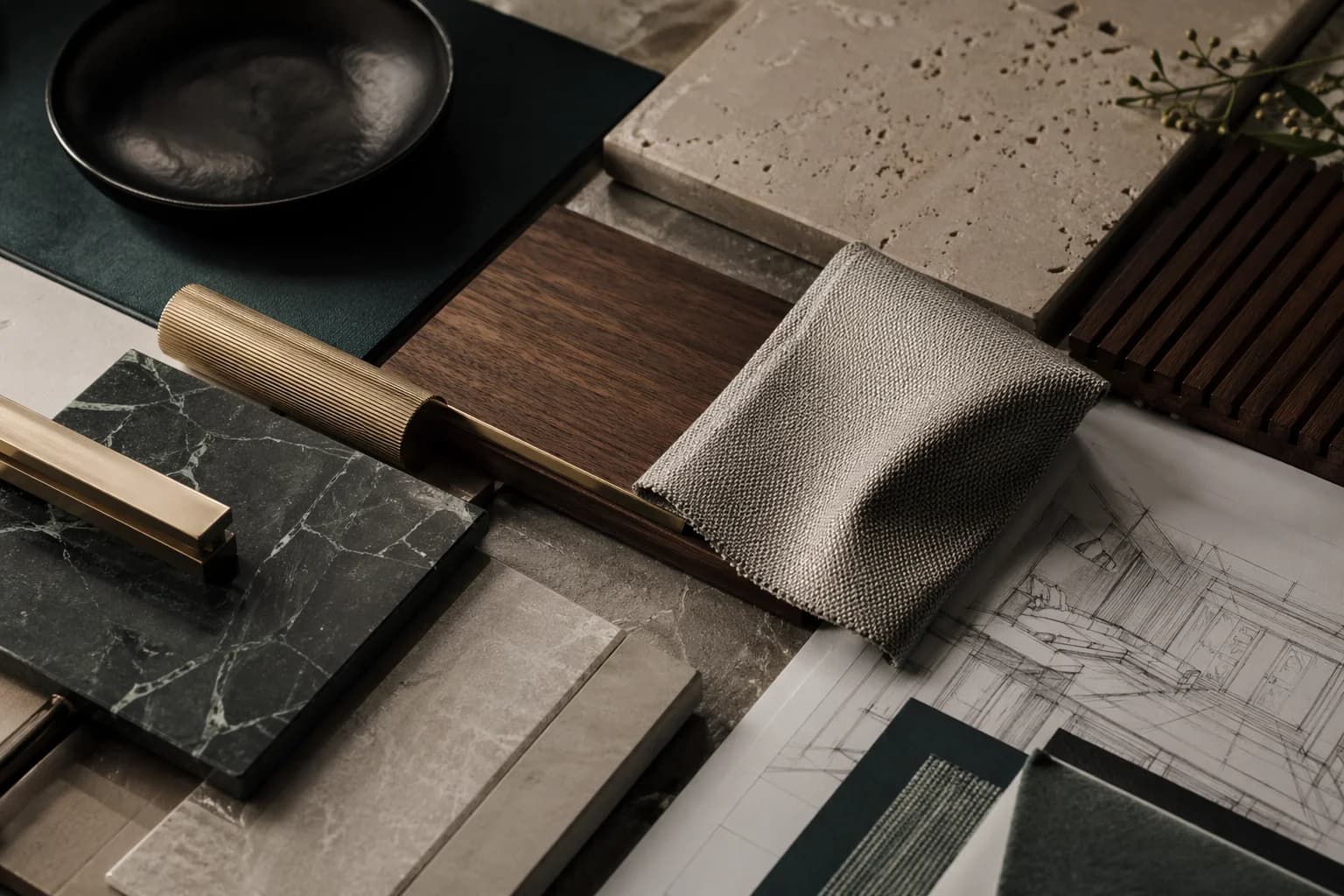Interior material and furniture detail by Dekoria Living